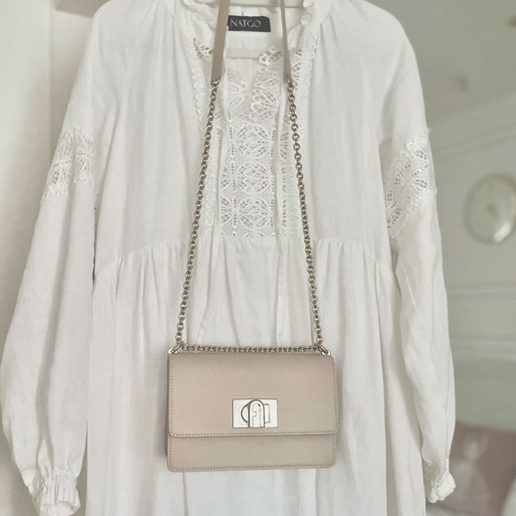 Cream Furla 1927 Crossbody Bag - Picture 13 of 13